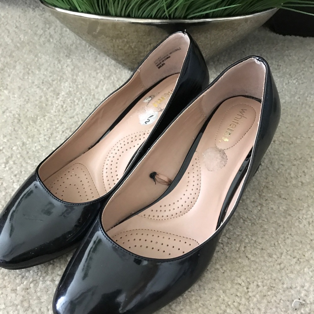 PRICE DROP!! Black Patent Leather Block Heels